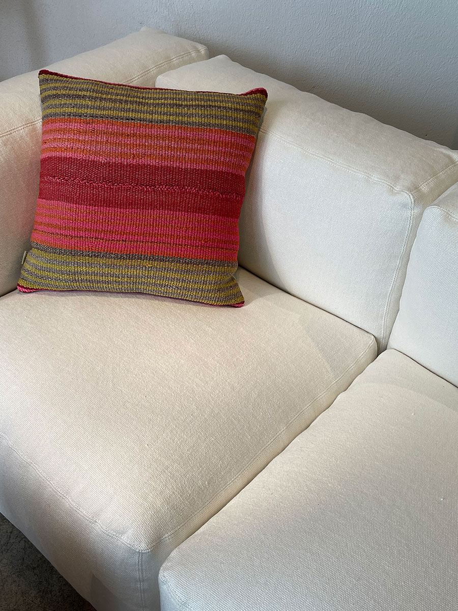Cubell Sofa mit Leinenbezug in Weiss